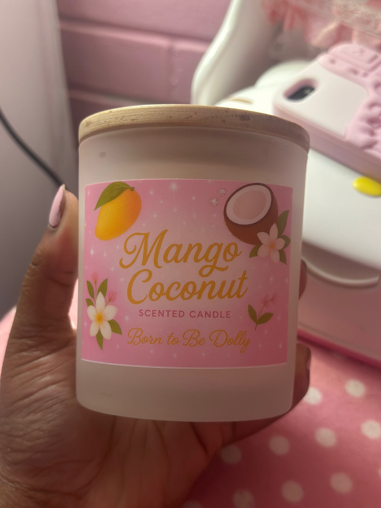 Mango Coconut Scented Candle, 11oz | Fresh Tropical Bliss