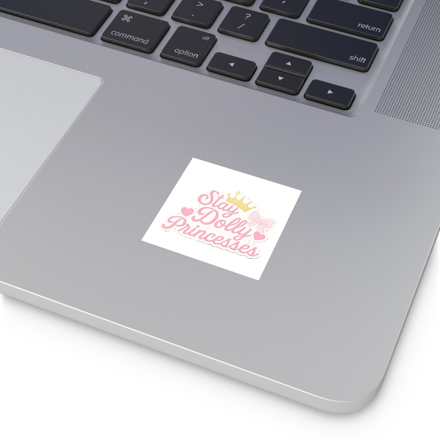 Stay Dolly Princesses Square Stickers | Cute Pink Stickers for Kids, Party Favors, Journals, Scrapbooking, Room Decor
