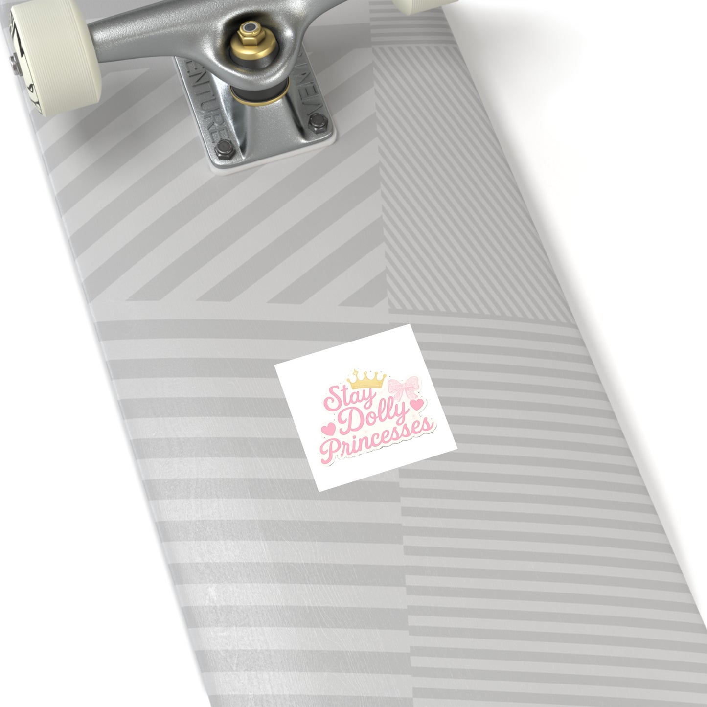 Stay Dolly Princesses Square Stickers | Cute Pink Stickers for Kids, Party Favors, Journals, Scrapbooking, Room Decor