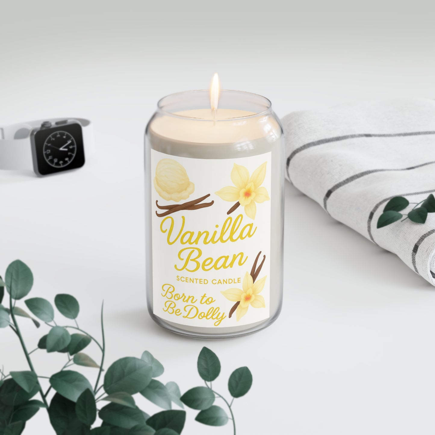 Vanilla Bean Scented Candle 13.75 oz  - Born To Be Dolly Collection