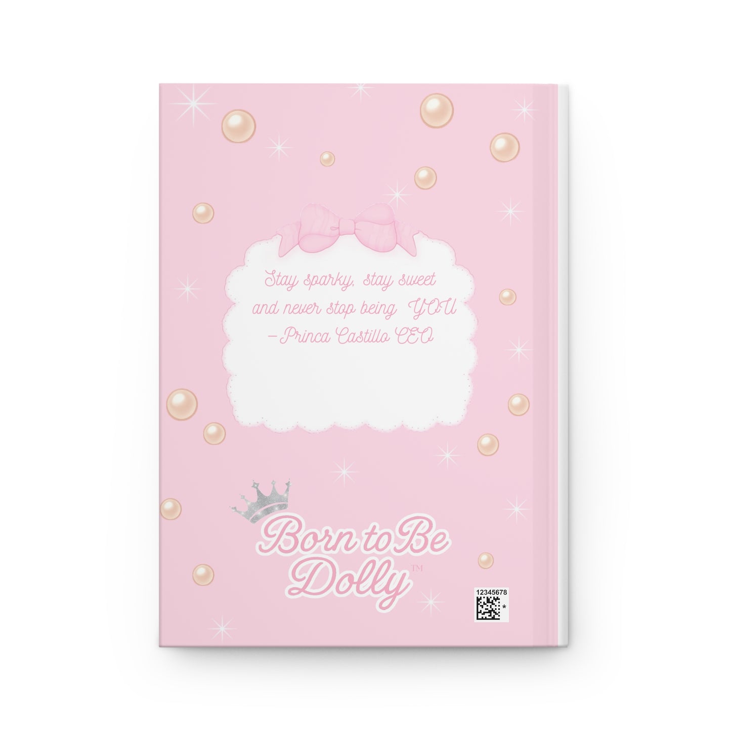 Spoiled but Sweet Hardcover Matte Journal - Cute Notebook, Gifts for Girls, Journal for Writing, Pink Cupcake Design, Birthday Present