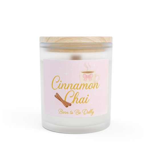 Cinnamon Chai Frosted Glass Candle 11oz